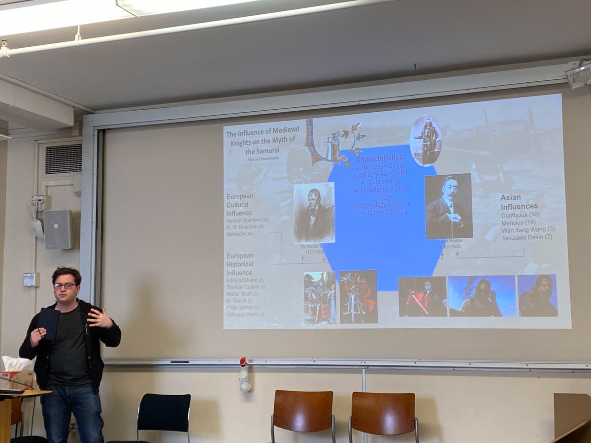 Jerome Anderson ’26, Adrian Ring ’24, Michael Rosenbaum ’23, &amp; Josephine Proctor ’25 recently presented their research on the intersection of modern extremism &amp; the medieval world at a conference organized by the <a href="/medievaltoolkit/">Medievalist Toolkit</a>, a project co-founded by Prof. @KuersteinerS.