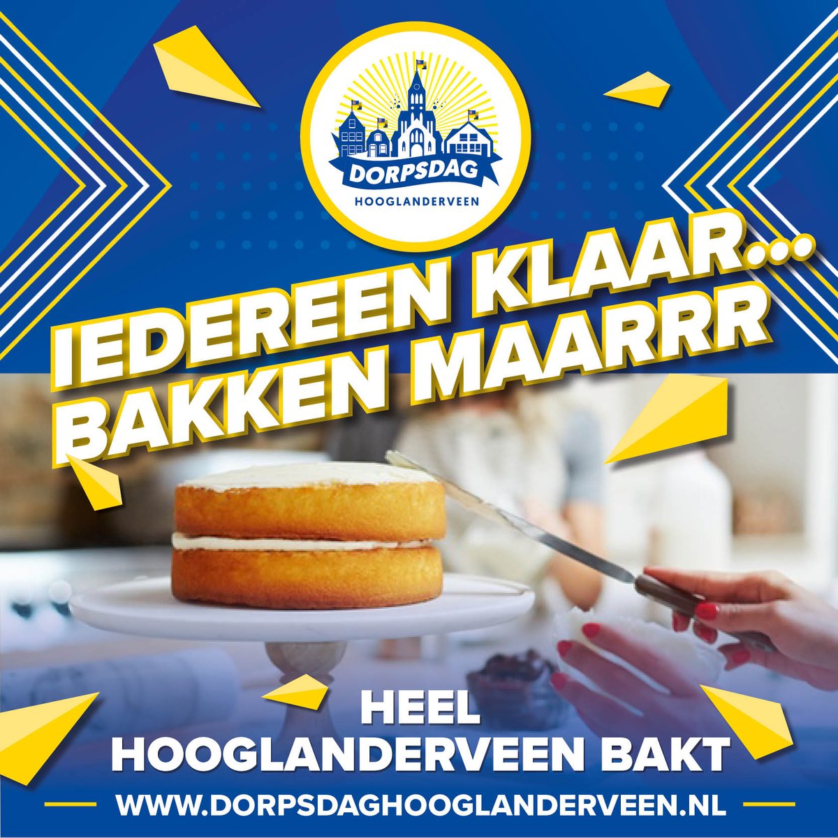 Op 24 juni vindt de 2e editie van Heel Hooglanderveen Bakt plaats.

Of je nu houdt van zoete taarten 🍰, hartige taarten 🥧, scones 🫓, muffins 🧁, koekjes 🍪, quiches 🍴 of cakes 🎂, alles is mogelijk!

👉 Meld je aan via dorpsdaghooglanderveen.nl/bakken, want er is beperkt plaats