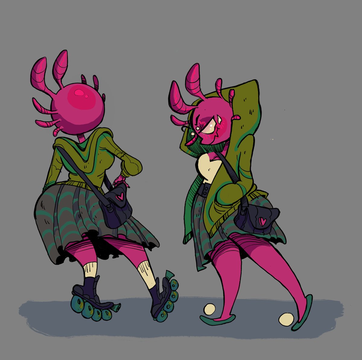 Pifflz_Pufflz's tweet photo. Here's a quick little turnaround for Evie Addams and Ferdi from my graphic novel "Creep"! #myart #myartwork #pifflz_pufflz #pifflzartdump #thekerpifflerart #artistontwittter #graphicnovel #Creepcomic #creep #spidergirl #foxboy #furry #furryart #anthroart #characterdesign https://t.co/ESN1L2Q42C