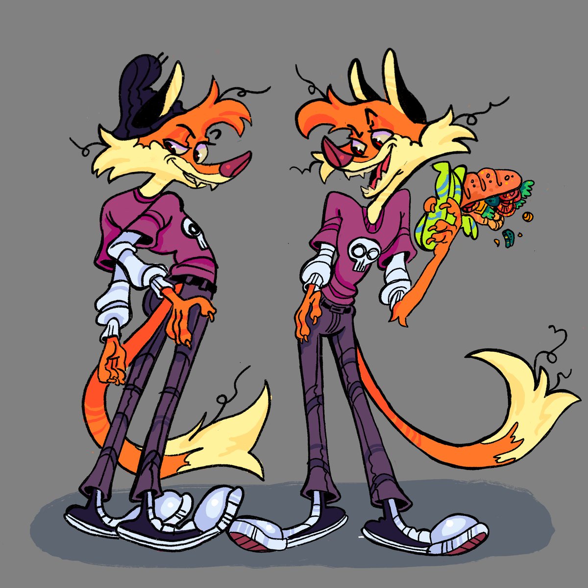 Pifflz_Pufflz's tweet photo. Here's a quick little turnaround for Evie Addams and Ferdi from my graphic novel "Creep"! #myart #myartwork #pifflz_pufflz #pifflzartdump #thekerpifflerart #artistontwittter #graphicnovel #Creepcomic #creep #spidergirl #foxboy #furry #furryart #anthroart #characterdesign https://t.co/ESN1L2Q42C