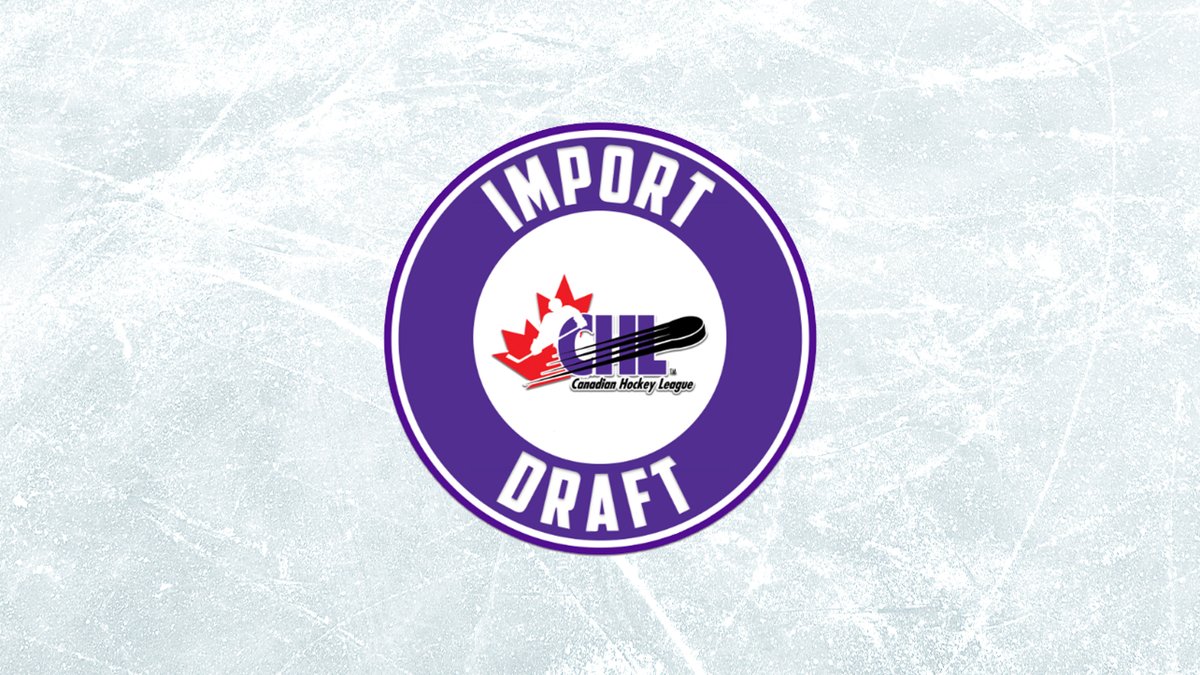 TheWHL's tweet photo. Earlier today, the Canadian Hockey League unveiled the order of selection for the 2023 CHL #ImportDraft, slated for July 5.
The @EdmOilKings will be the first WHL Club to make a selection at third-overall.
📰 | https://t.co/TjH2tjxNrq https://t.co/0O5rFl8CvI