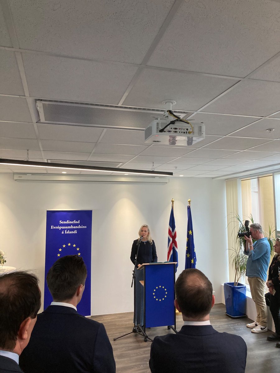 MfaFinland's tweet photo. Celebrating Europe Day in Reykjavik, thank you Amb Lucie Samcova- Hall Allen &amp; team! #EuropeDay2023 https://t.co/8MLX1w4lCJ