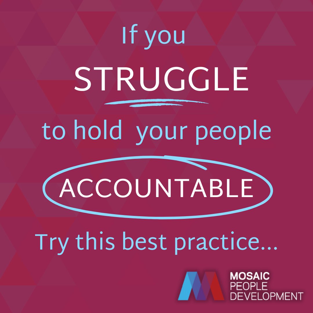 Do you wonder exactly how to hold your team accountable? An accountability meeting will change how your team reaches its goals.

At the beginning of each week, hold a short meeting where everyone sets 1️⃣ critical goal. They then share HOW they will move that goal forward.
