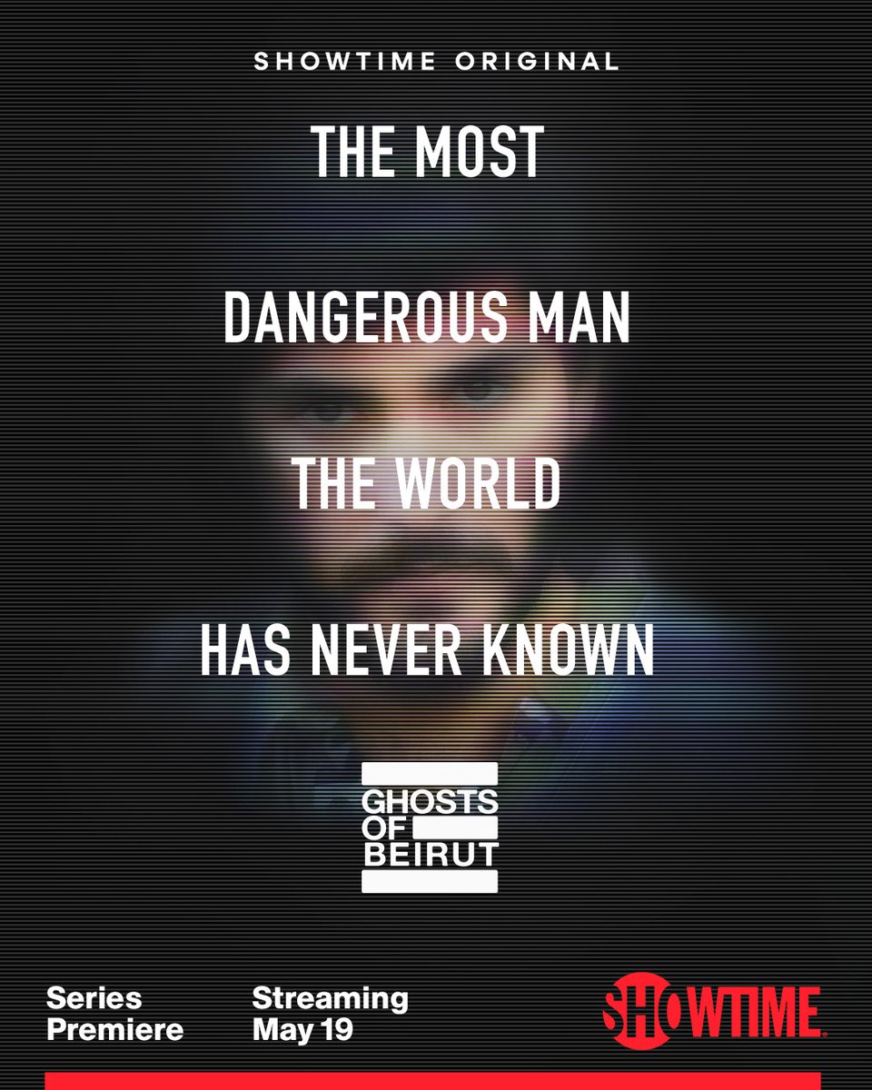 Showtime's tweet image. One of the most wanted men in recent history. Yet few know his name. #GhostsOfBeirut, a limited series based on a real-life manhunt, premieres 5/19 on #ParamountPlus with SHOWTIME.