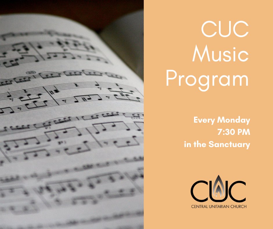 Jam out with us on Monday’s at 7:30 PM in the Sanctuary!

CUC has a vibrant music program! Choir rehearsals are Monday evening at 7:30 pm in the building sanctuary. All are welcome to join. Instrumental musicians add to our diverse programming.

#Paramus #NewJersey #MusicProgram