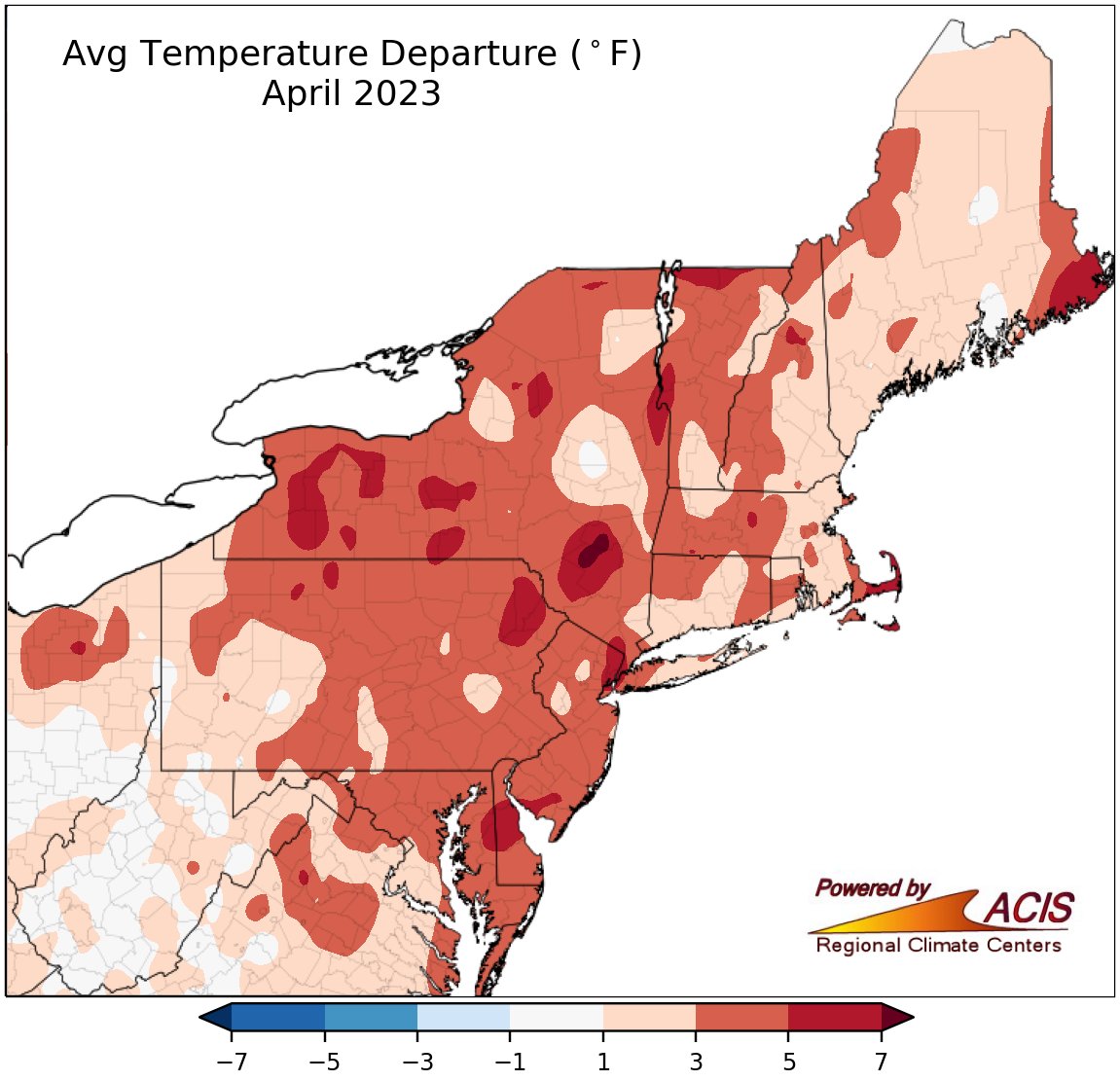 growingwisdom's tweet image. Based what variable?  Drier than average, much less windy than average, warmer than average (cool final week).  Average clouds, means average sunshine. Less snow than average.  #April2023