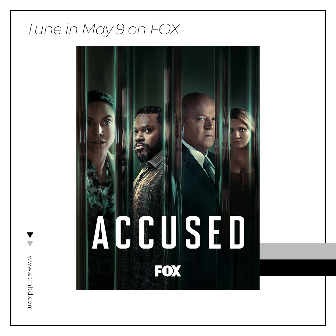 There's an impressive line up of ETM talent on this season of Accused including Rachael Crawford, Ryan Hollyman, Ron Lea, @sarahspower, <a href="/NadinRizk/">Nadin Rizk</a>, <a href="/juizeejerk/">Phillip Samuel</a>, Stacy Smith and <a href="/RUSSELLYUEN/">RUSSELL YUEN</a>! Tune into the season finale May 9th on FOX.