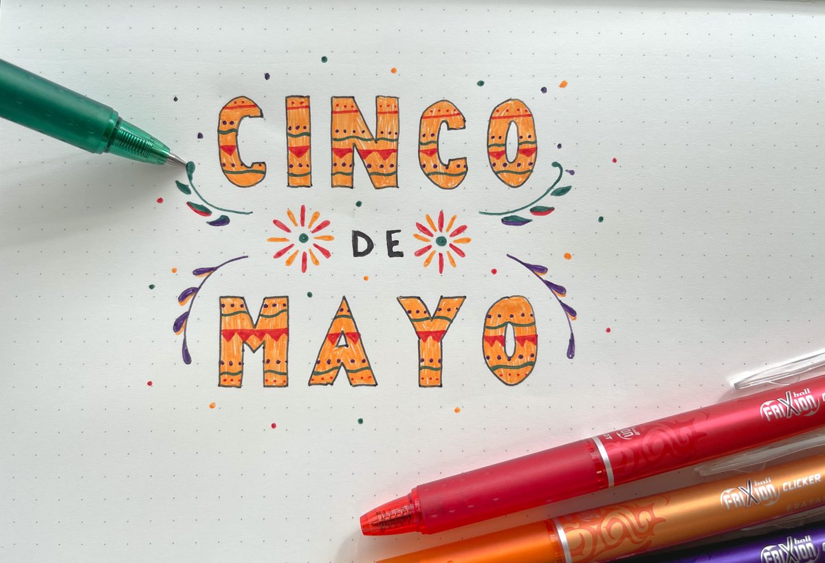 PilotPenUSA's tweet photo. Happy Cinco de Mayo to all who celebrate! ๐ฒ๐ฝ
โ๏ธ: FriXion Clicker
#powertothepen #pilotpen #pilotpenusa #cincodemayo #friXion #friXionclicker #erasablepen https://t.co/faUFIilS36
