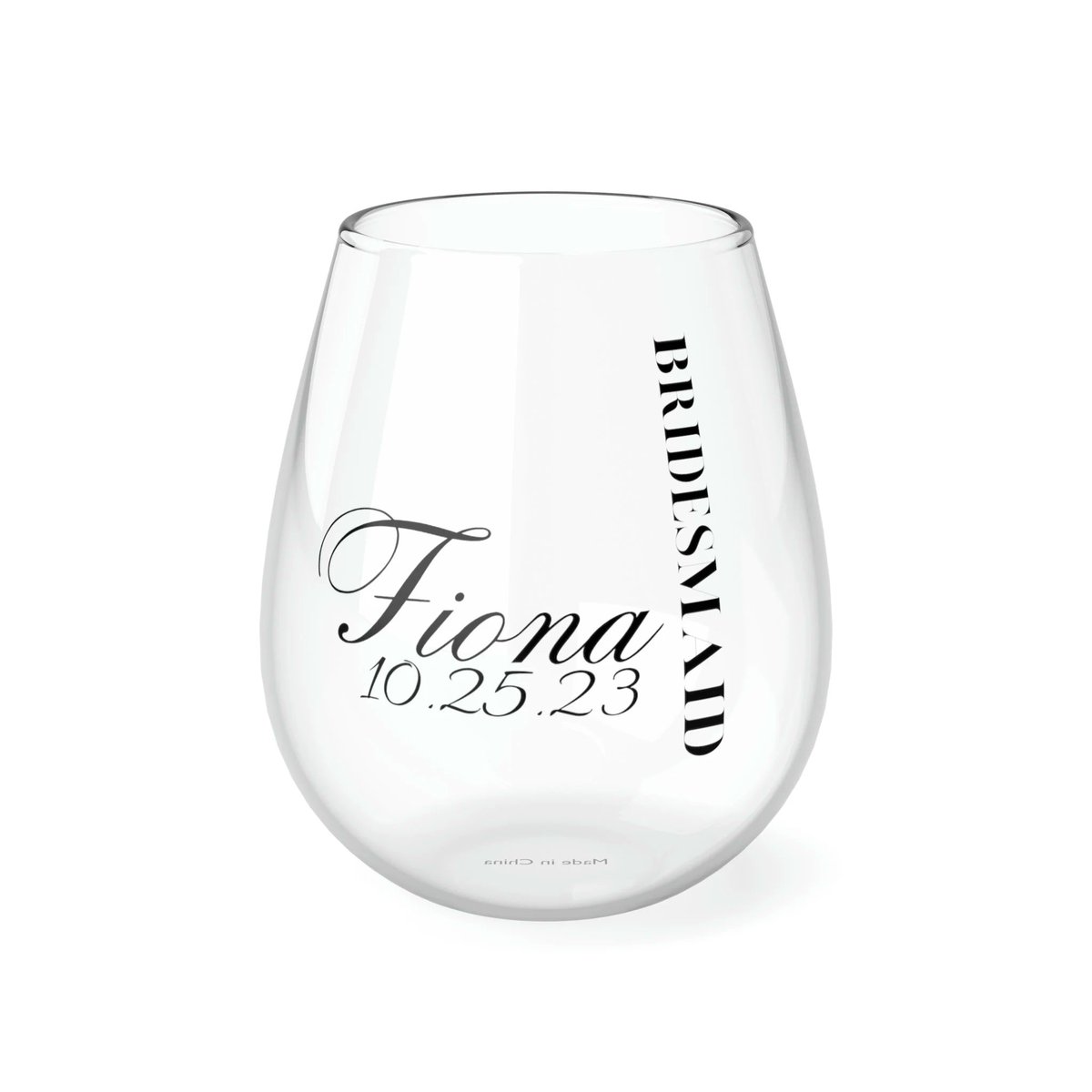 Excited to share the latest addition to my #etsy shop: Custom Bridesmaid Stemless Wine Glass, 11.75oz etsy.me/44vuZtg #black #bridalshower #white #blingglam #bridesmaidglasses #weddingfavors #weddingglass #bridesmaidgift #bridalshowergift