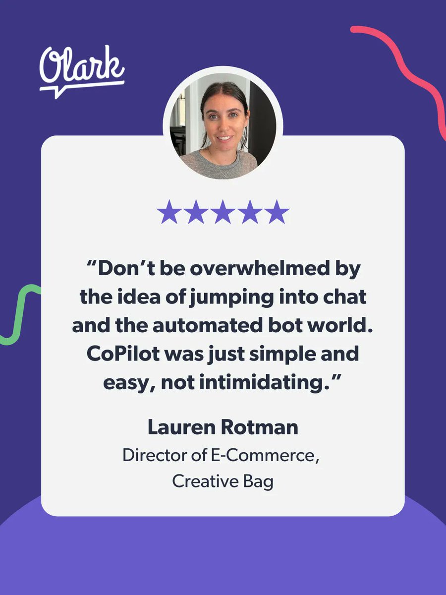 Don't be overwhelmed by chat automation... Learn how Creative Bag, a packaging retailer, serves 50K customers in web chat with *one* agent and CoPilot! buff.ly/3ATKvl8  #ECommerce #LiveChat #Chatbot