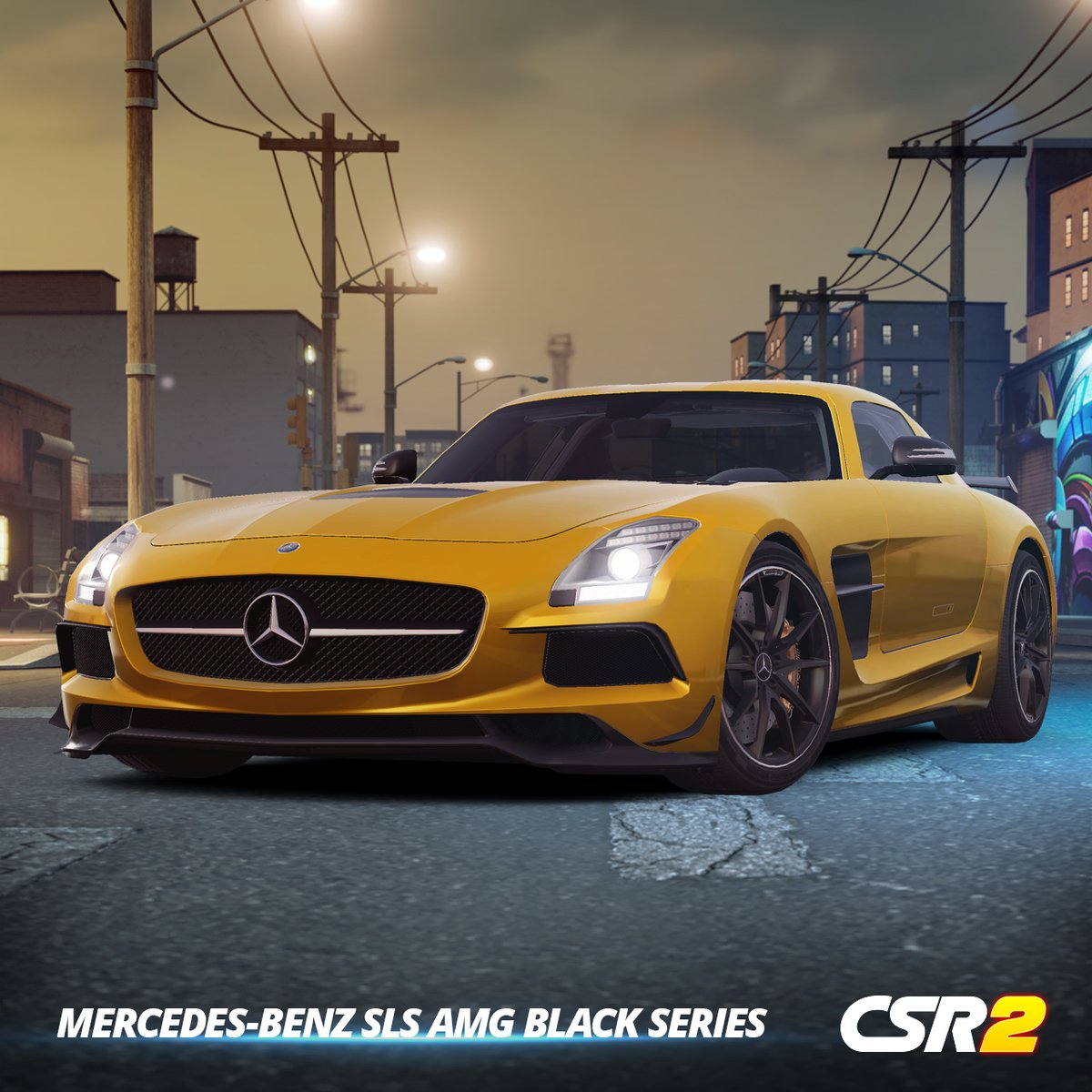 CSRRacing's tweet photo. Unleash the dark horse with the Mercedes-Benz SLS AMG Black Series in the latest season of Prestige Cup and dominate the road today! 🏆 

Play #CSR2 now: https://t.co/zeIcylQJrl 

#PrestigeCup #CSR2racing #DragRacing #CSR #Mercedes https://t.co/IhIhtZ7XW5