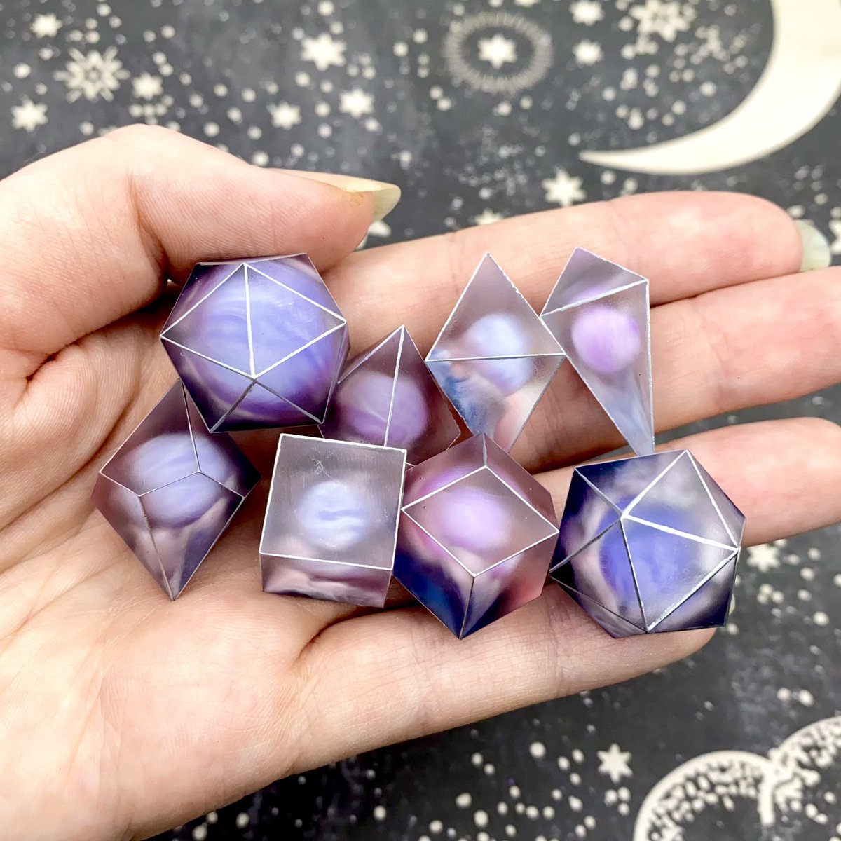 Dreamy_Dice's tweet photo. Matte sneak peek of a prototype 👀 https://t.co/J24NI3NFga
