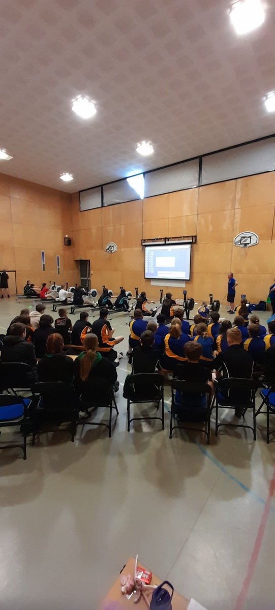 GamesRedditch's tweet photo. All set up to start the district rowing with 23 teams from year 7 and 8 (92 pupils), following on from last night's yr 5/6 event for 58 pupils. Thank you @Birchensale for hosting. Every school across the 2 events won at least one individual or team medal!! https://t.co/hD8M9cNU7b