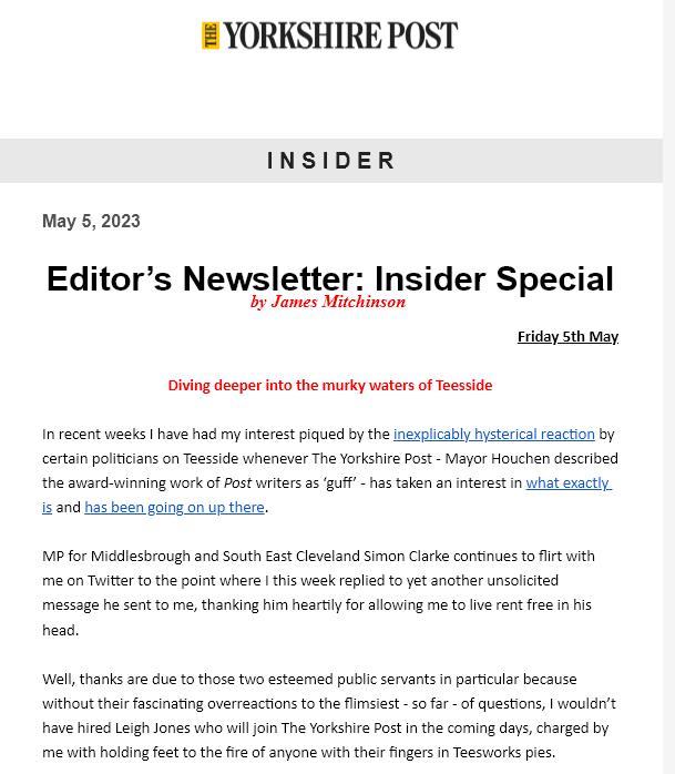 JayMitchinson's tweet image. 🚨 Announcement

yorkshirepost.co.uk/newsletter