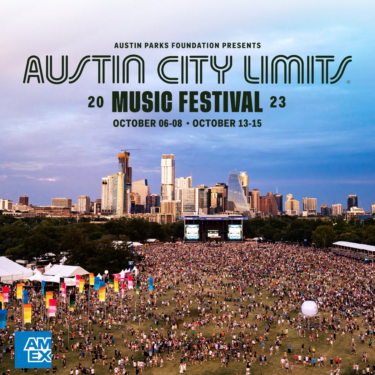 aclfestival's tweet photo. .@AmericanExpress Card Members get early access to 3-Day GA, GA+, VIP, and Platinum Tickets happening NOW. Terms apply. Supply is limited. https://t.co/RAZCtifnRp