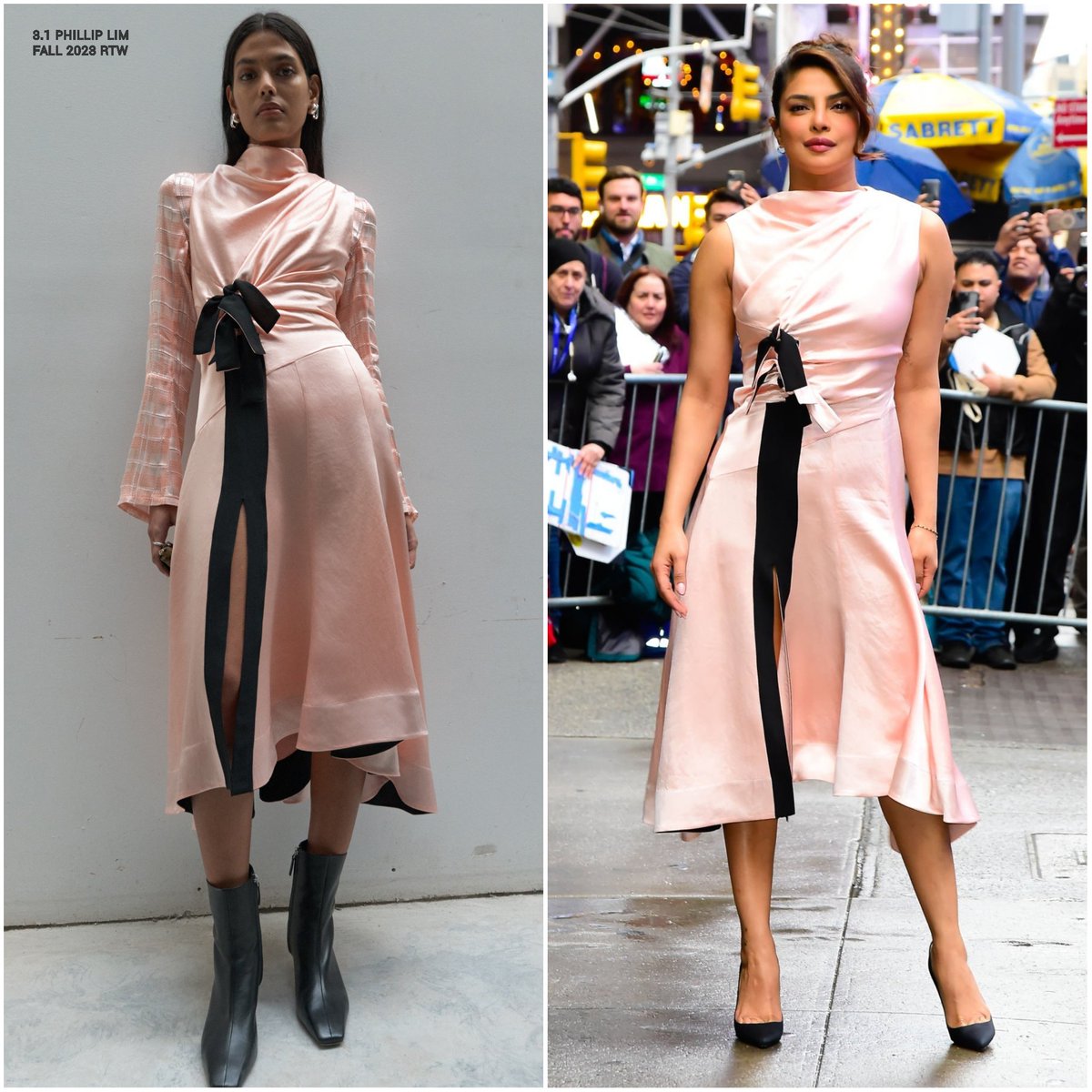 PrithamSadashiv's tweet photo. Spotted: @PriyankaChopra wearing @31PhillipLim Fall 2023 RTW for #GoodMorningAmerica promoting #LoveAgainMovie.

#OOTD #PriyankaChopra #PhillipLim #LoveAgain @RCorbinMurray https://t.co/G7UXWjulW4