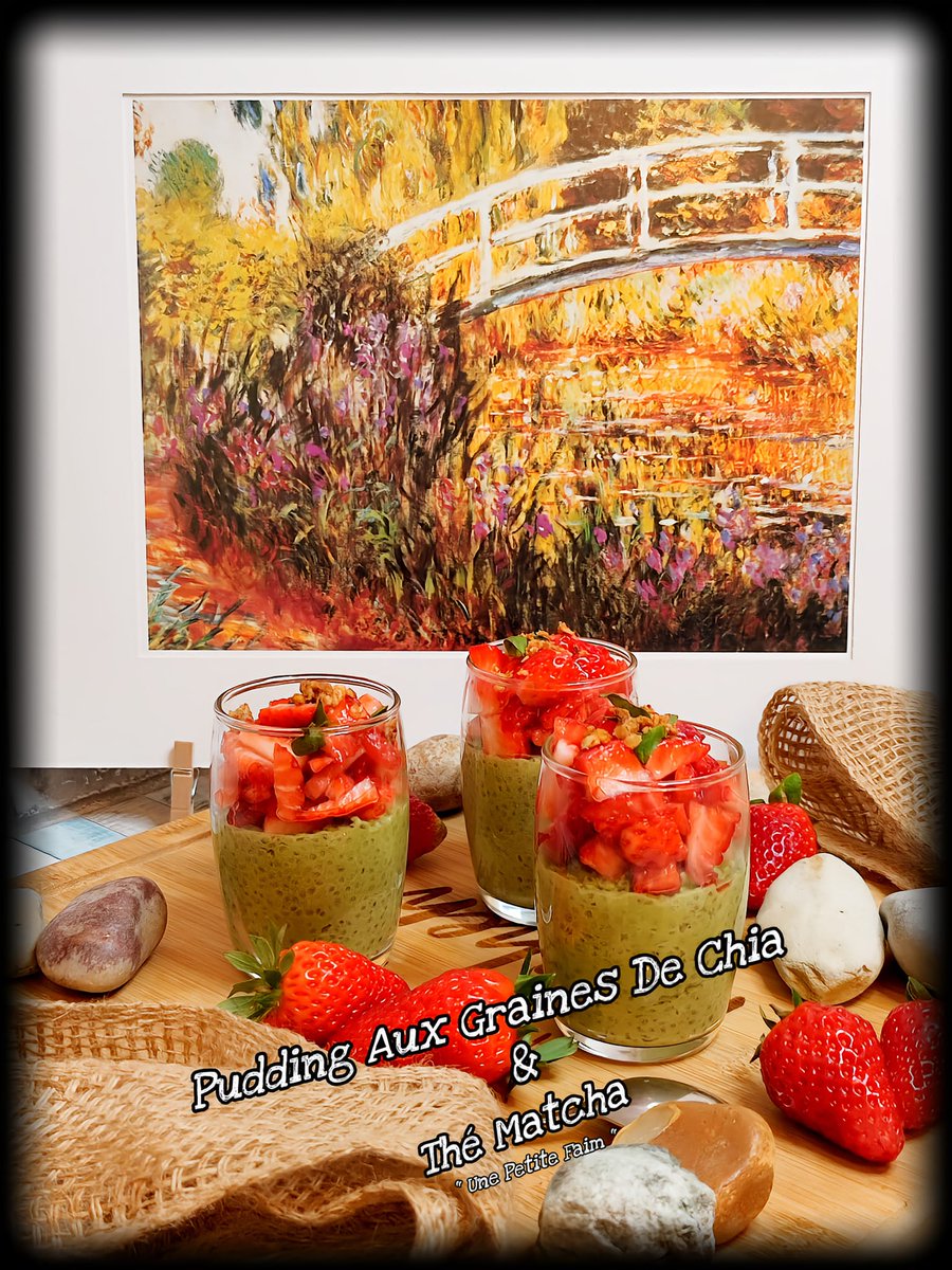 1petitefaim's tweet photo. Coucou mes gourmands
Un pudding hyper simple à réaliser
C'est une pure merveille, avec des fraises fraîches, elles se marient à merveille avec le matcha
Bonne journée à tous
https://t.co/5Pf08mvDQM
#recette #dessert #pudding #chia #matcha #fraise #laitdecoco #miel #faitmaison https://t.co/QysaotEV90