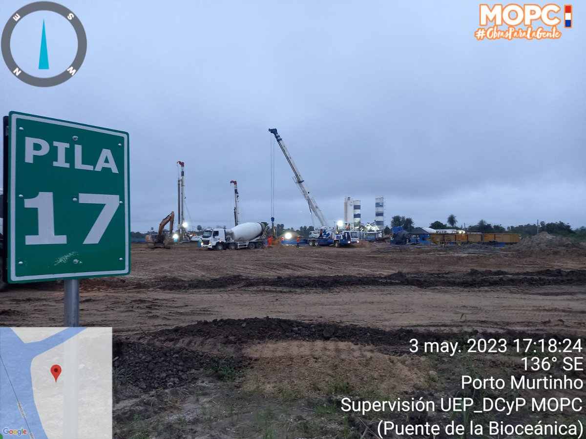 mopcparaguay's tweet photo. Con una ejecución general del 15,53%, sigue la construcción del puente de la #Bioceánica en ambas márgenes del río Paraguay, entre las ciudades de Carmelo Peralta 🇵🇾 y Porto Murtinho 🇧🇷.

Más 👉 https://t.co/57FuzCgxPd

#ObrasParaLaGente 🇵🇾 https://t.co/IqZB5Wr06E
