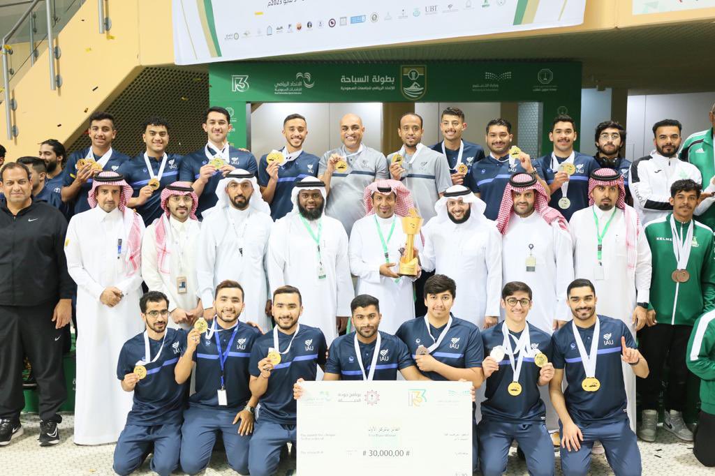 IAU_KSA's tweet photo. في إنجاز جديد ضمن مسابقات  #الاتحاد_الرياضي_للجامعات_السعودية #جامعة_الإمام_عبدالرحمن_بن_فيصل تحقق المركز الأول🏆في بطولة السباحة للموسم  الثالث عشر (طلاب) والتي تستضيفها #جامعة_الملك_فهد_للبترول_والمعادن https://t.co/8AbL62qSp3