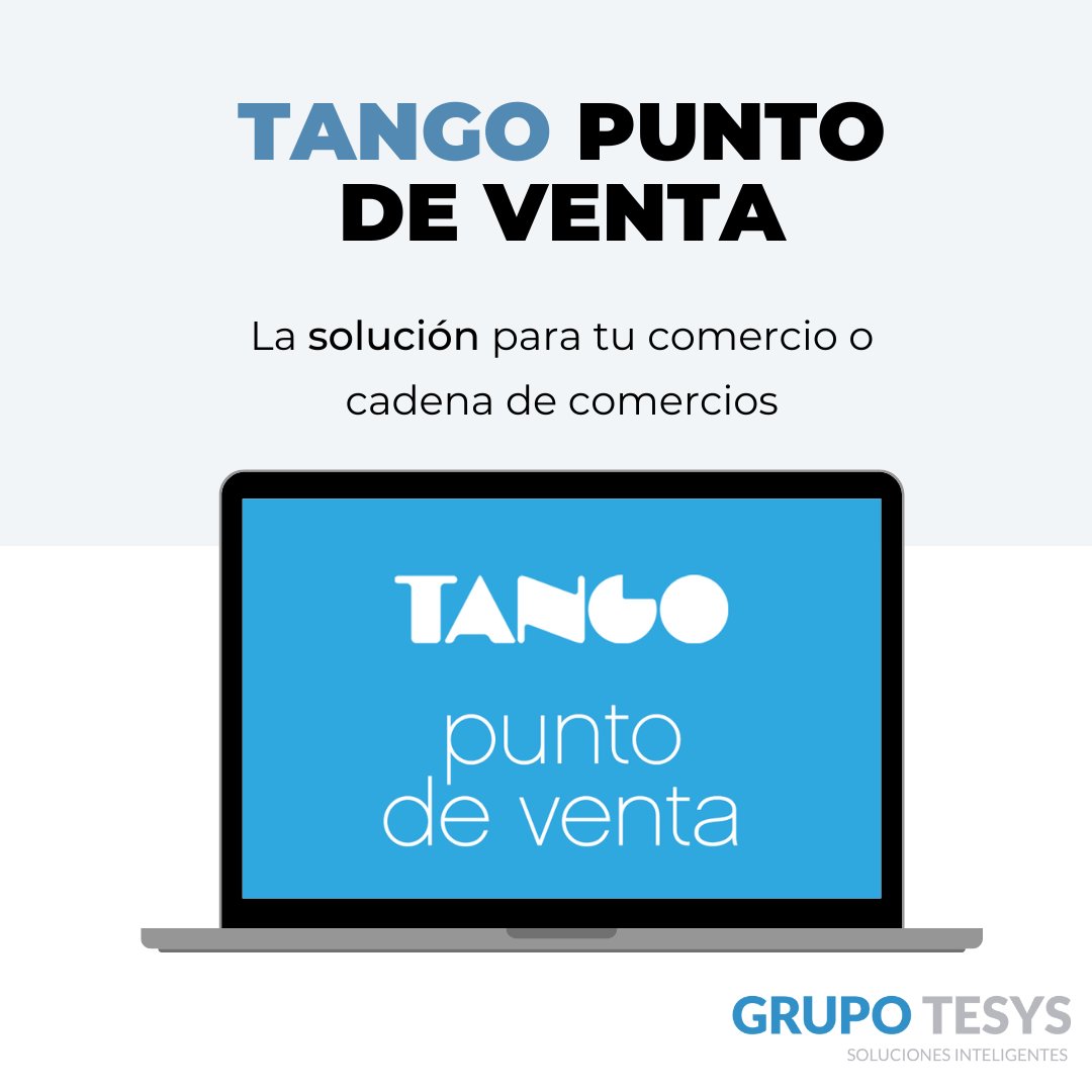 GrupoTesys's tweet image. 🔈 ¡Conocé las soluciones Tango Software!

💡 Diseñadas para adaptarse a las necesidades de tu empresa.

🛒 Descubrí los beneficios de contar con un sistema seguro y actualizado.

#GrupoTesys #TangoGestion #TangoSoftware #Tango #ERP #Software #Pymes