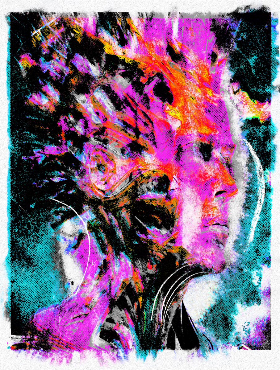 OpenMindCollect's tweet image. 4th dimensional thoughts
.
Prompted with Midjourney merged with me
.
.
#NFTartist #AIArtwork #ai #acrylicart #mixedmedia #midjourney