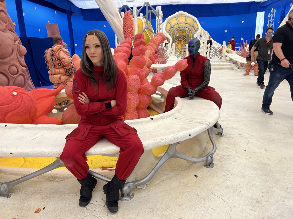 PortalGOTG's tweet photo. Hoje estamos muito bem servidos! 🫂

Mais imagens dos bastidores de #GuardiõesdaGaláxiaVol3? https://t.co/zR4KGVZdz1