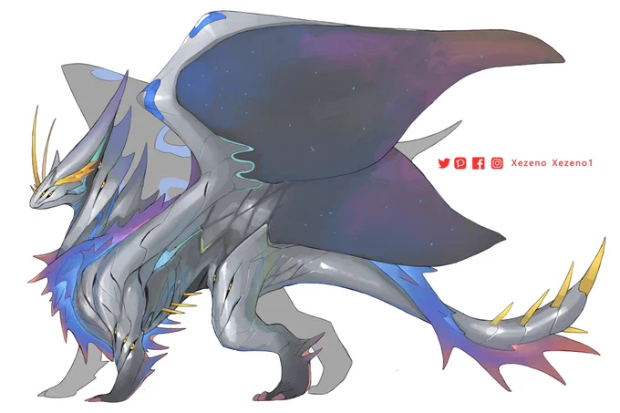 [OC] 梦幻 月娥龙 | Illusion dragon Lumino