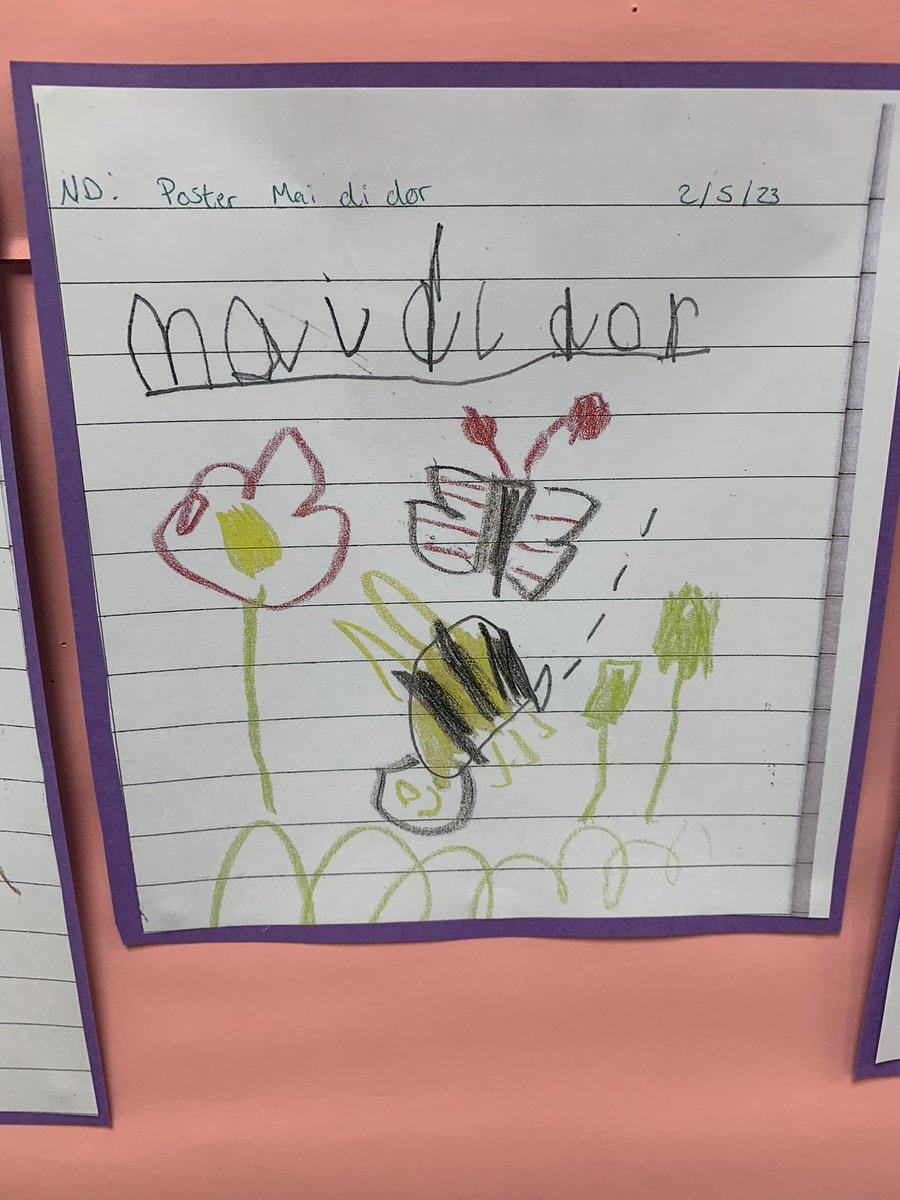 Mr_BOJames's tweet photo. Rydyn ni wedi bod yn dysgu am Fai Di Dor, blodau a gwenyn yr wythnos hon! This week we have been learning about No Mow May, flowers and Bees! 🌷🐝🐛 https://t.co/NyW0pnUdBr