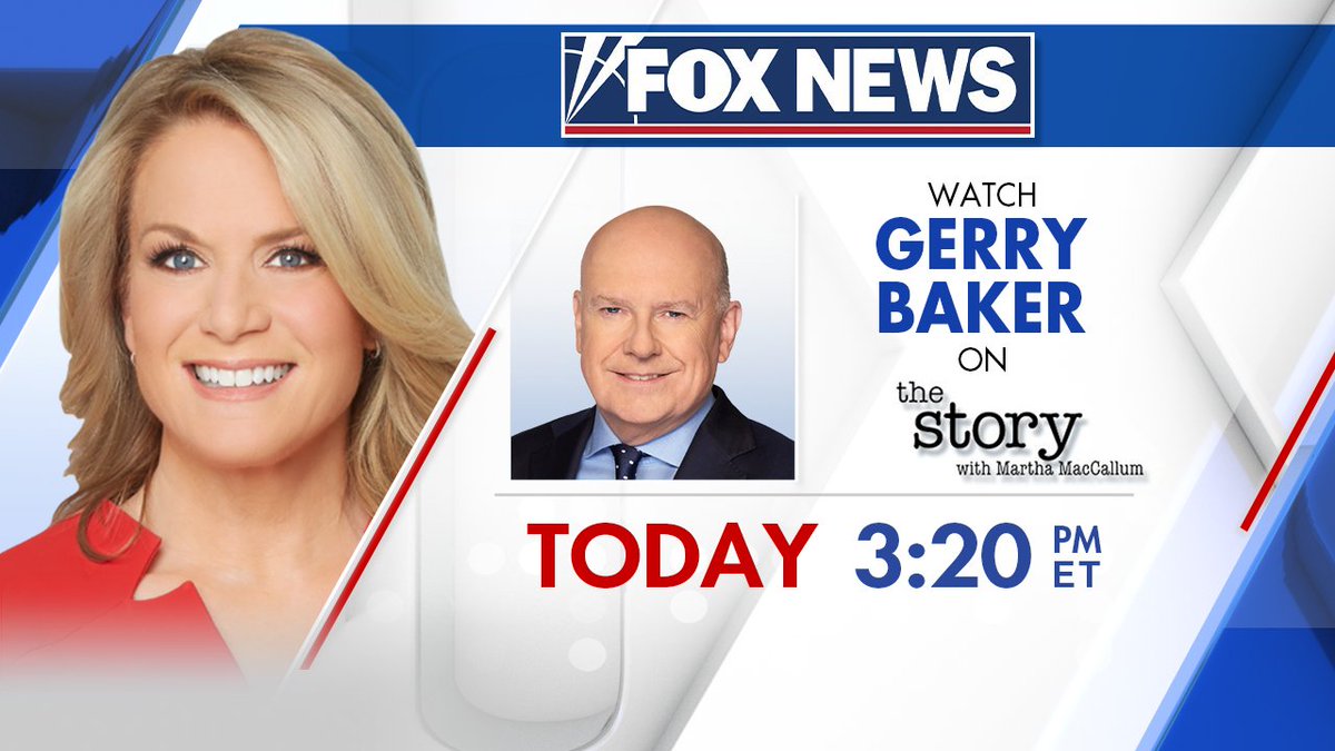 Gerry joins <a href="/TheStoryFNC/">The Story</a> at 3:20pm ET today 

Also be sure to tune in to "WSJ at Large with Gerry Baker" on <a href="/FoxBusiness/">FOX Business</a> every Friday at 7:30pm ET.