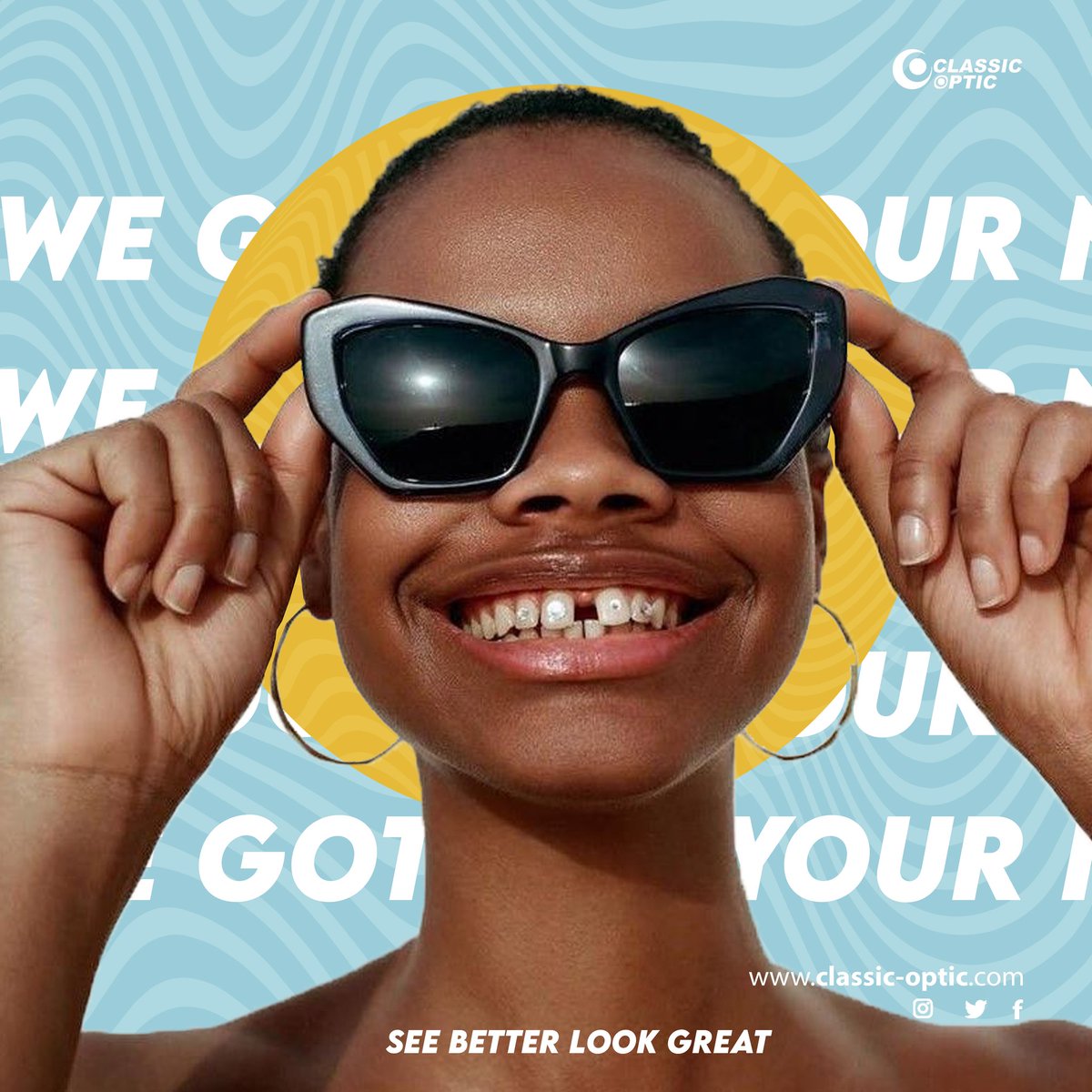classicoptic_k's tweet photo. Hi friends ! ☀️🕶️ Are you ready for the beautiful days? We love the sun and we can't live without it, especially with our stylish sunglasses! 😎 Whether you are on the terrace, at the beach or at a festival, a good pair of sunglasses is the essential accessory to complete your lo https://t.co/34uss7mris