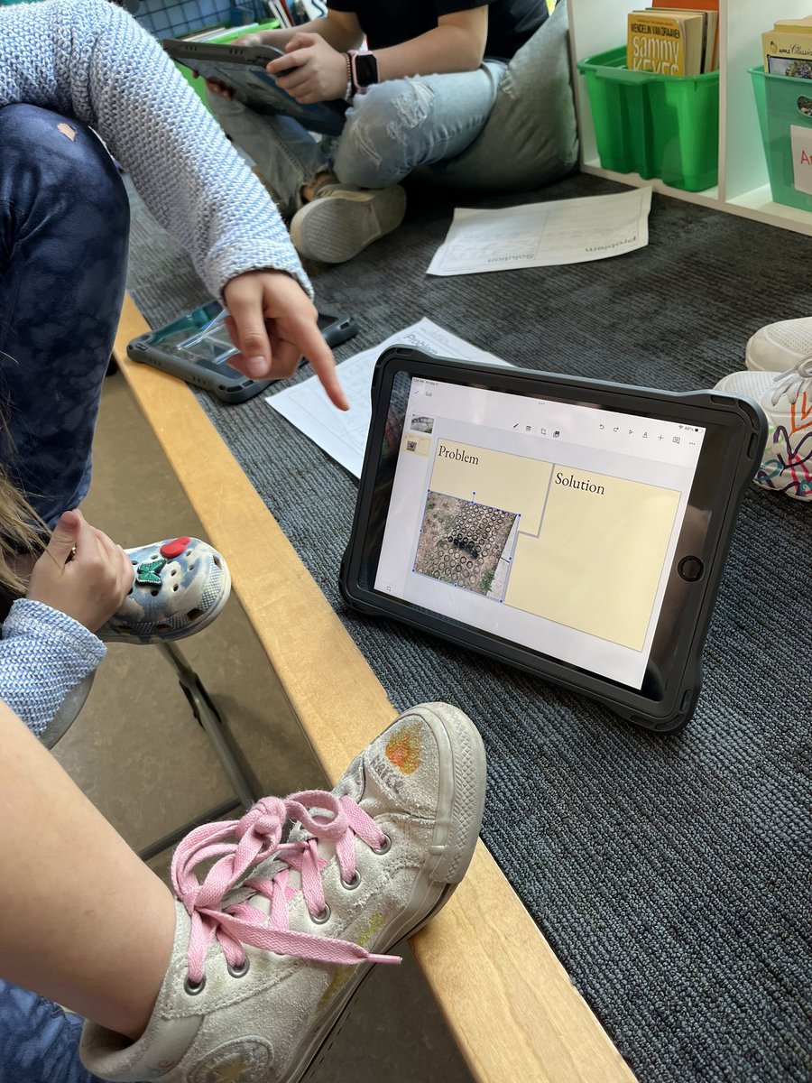 Solving real world science problems with Mr. Burns <a href="/DscAPSG3/">Discovery APS 3rd</a> asking, “how can we solve the problem of erosion in our school community?”