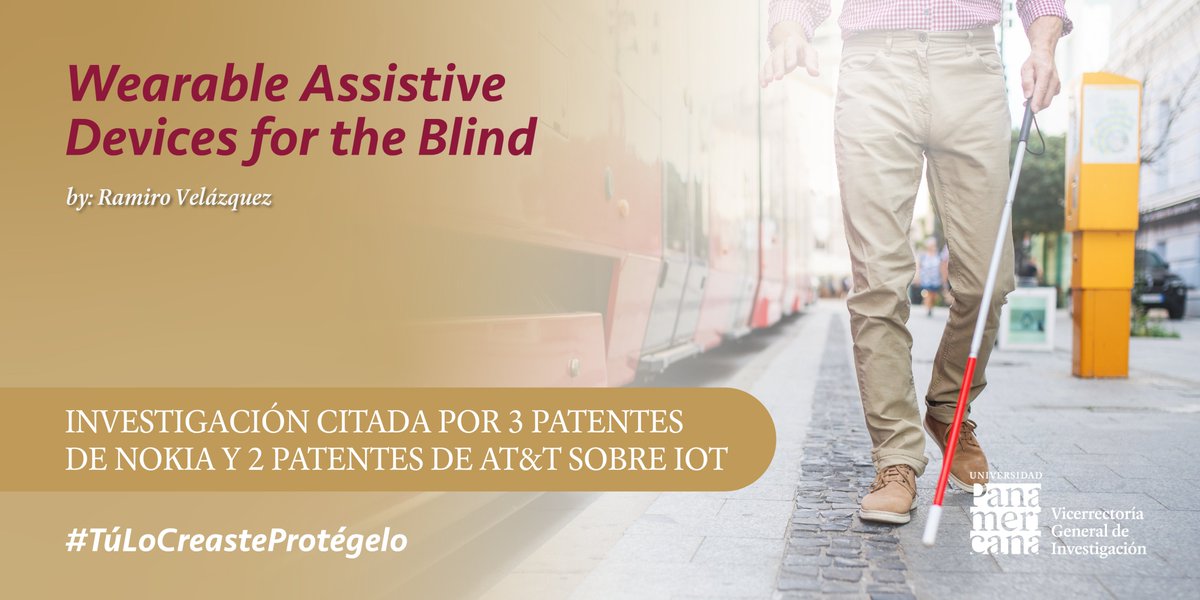 InvestigacionUP's tweet photo. ¿Sabías que 3 patentes de NOKIA y 2 patentes de AT&amp;T sobre IoT citan al artículo “Wearable Assistive Devices for the Blind” del Dr. @RamiroVelzquez8 de @UPbonaterra? 
Conoce más del artículo de investigación del Dr. Ramiro aquí : https://t.co/l8P6rOFD0m
#Nokia #Investigación https://t.co/BRB0Pclq75