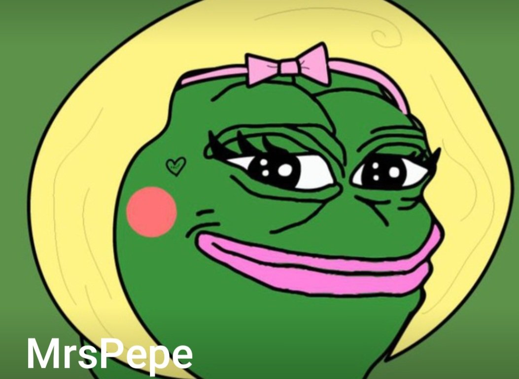 7Qwestion7's tweet photo. People are gonna FOMO so hard on @MrsPepeEth #MrsPepe is the only wife coin to @pepecoineth She's the only legit alternative #pepe, no fake baby pepe BS, Fake WSBPepe and w.e. shit scam Pepe coins. FILL YOUR BAGS AND GET IN🐸 https://t.co/JI8C3i1r7U https://t.co/fzdVA7orZP
