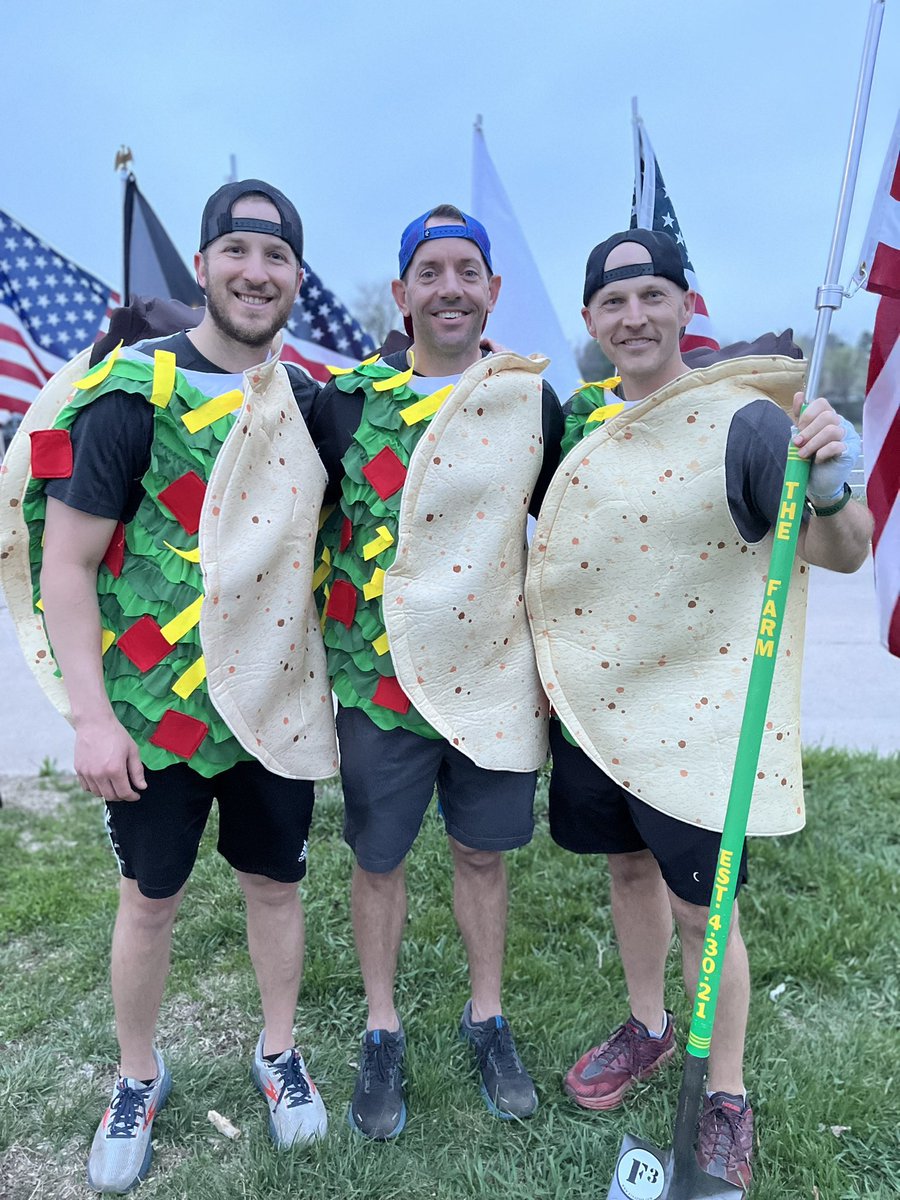 F3TheFarm's tweet photo. That one is going down in @F3Omaha Farm history!! What an incredible morning, doing #FarmStuff, great 2nd F and helping raise funds for @F3BrickBuilder! Congrats to Skidz @glschardt! We know you will make us all proud carrying the shovel flag and leading The Farm! #CincoDeMayo https://t.co/Jsv9fTITv4