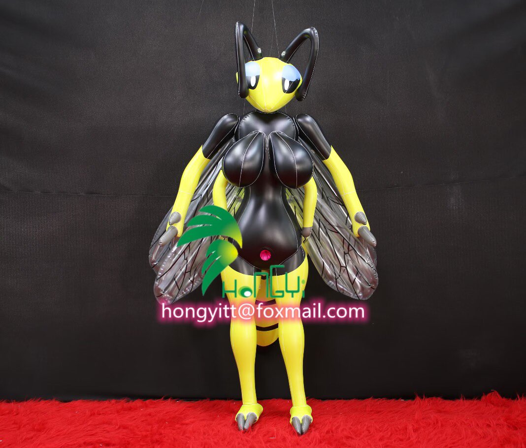 Cute and sexy inflatable bee girl 🐝 
Any interested?please contact 📨 
hongyitt@foxmail.com

#inflatbale  #inflatablegirl #inflatabledoll #inflatableanimals #pooltoy #squeaky #hongyi #airtoy #inflatabletoy