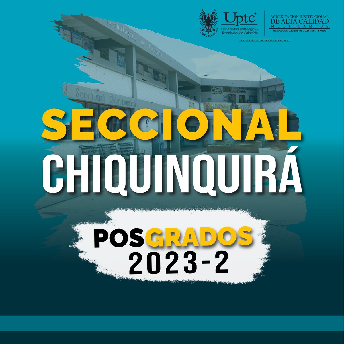 UPTCoficial's tweet photo. ⚠ Estudia en la #UPTC e impulsa tu futuro 🤓🎓
Conoce los programas #Posgrados2023 que ofrece la Facultad Seccional #Chiquinquirá 👇
https://t.co/8imOVwOw1E
🤔 ¿Qué esperas para hacer un #PosgradoUPTC? 🚨
Más información 👇
https://t.co/V5bzKwGPEs
@Uptc_Chiqui https://t.co/EaTvzz91aP