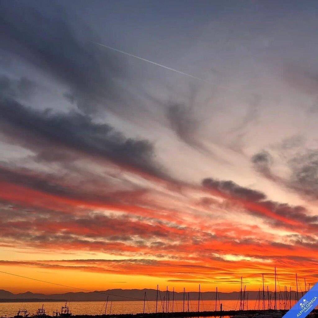 AlphaOmegaOff's tweet photo. Cette semaine dans #AlphaEtVous, nous mettons des couleurs dans vos yeux. 🌈

Merci @lefki_psoni pour ce merveilleux coucher de soleil capturé depuis la marina de Thessalonique. 🌅

Que diriez-vous d’assister à ce genre de spectacle haut en couleurs ? … https://t.co/cnCwhdZ7Gu https://t.co/ZazA9MIhTf