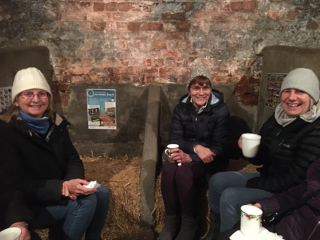 GrasslandsFarm's tweet image. Not only did we have @Tockwithcofe to visit us yesterday we had Rufforth WI to see us too, we looked at different enterprises on farm and finished with tea and cake 🍰 🐮 🚜