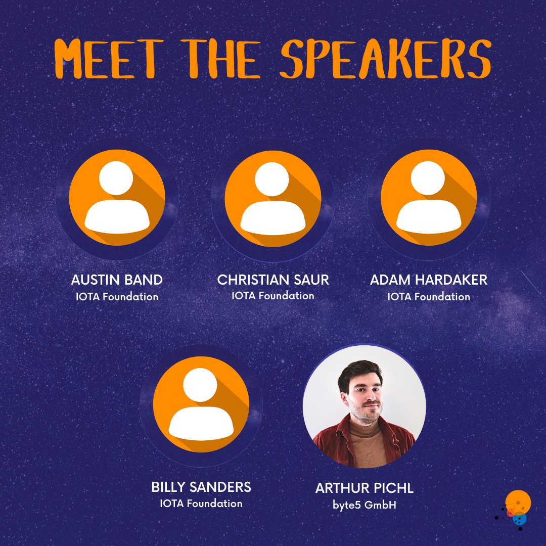 TangleCon's tweet image. Time is ticking! Only 6 days left until the first #TangleCon starts. 🥳Here are 5 more experts from the #IOTA universe you can meet at TangleCon. 

Get your free ticket and be there! 😊
reg.eventmobi.com/tanglecon/regi…

#shimmer #dlt #web3