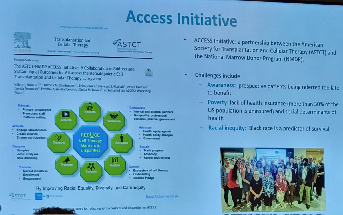 Dr. Dianna Howard @wakeforestmed regarding importance of advocacy @ASTCT Leadership Course and collaboration w/ @BTMPublicPolicy. Join @ASTCT @BeTheMatch ACCESS Initiative be voice of change! #Advocacy #HealthForAll #Equity