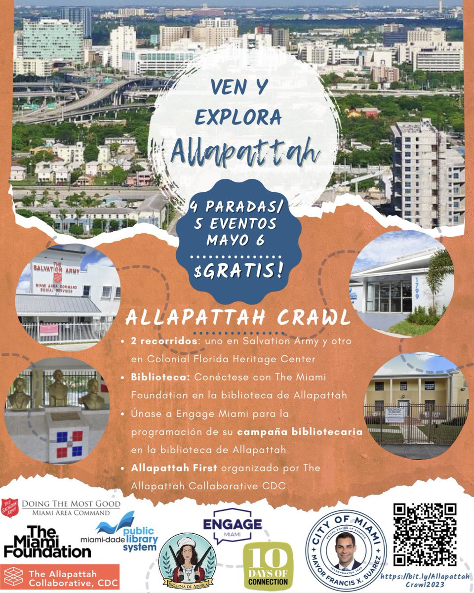 PLPG_Miami's tweet photo. Explore and learn about Allapattah on Saturday, May 6th!! The inaugural Allapattah Crawl starts at 9am. This is a FREE all day event 🌴💕 https://t.co/3yn2WP3kTy