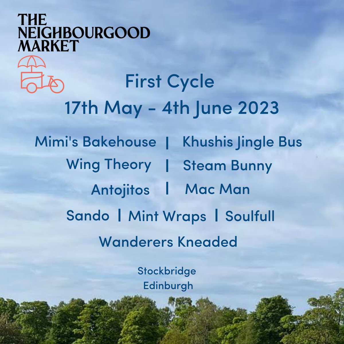 First round of food traders announced 🥳

Who's ready for May 17th? 

Roll on round one 🔥

#edinburgh #theneighbourgoodmarket #edibnburghlife #edinburghfood