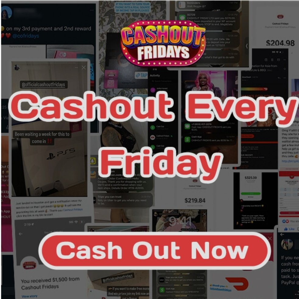 rbmoms's tweet photo. Cashout Fridays is the best way to make money online.

Earn $25 if you join with my code: ITTA5663 or you can click this link below! 💰

https://t.co/gDObmMXA3e

#CashoutFridays #COF #COFEarnTrain #COFCOF https://t.co/pLHBltDr4I