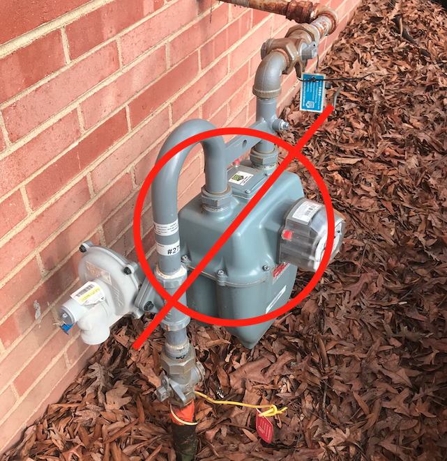 comfortsquadva's tweet photo. Recent electrification work: 
"Getting things back on track" 

This house in RVA used to be all-electric, but the folks who flipped it had fossil gas installed, along w/ a new furnace!🤦‍♂️

The new owners were *not* on board + had us install new heat pumps. Gas meter removal next.. https://t.co/Qas99mPGR4