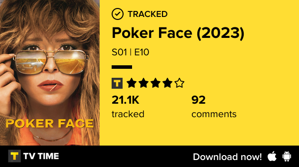 BADBlCH's tweet photo. I've just watched episode S01 | E10 of Poker Face (2023)! https://t.co/5hoDXKx9Ax #tvtime https://t.co/g3z9CUVzLo
