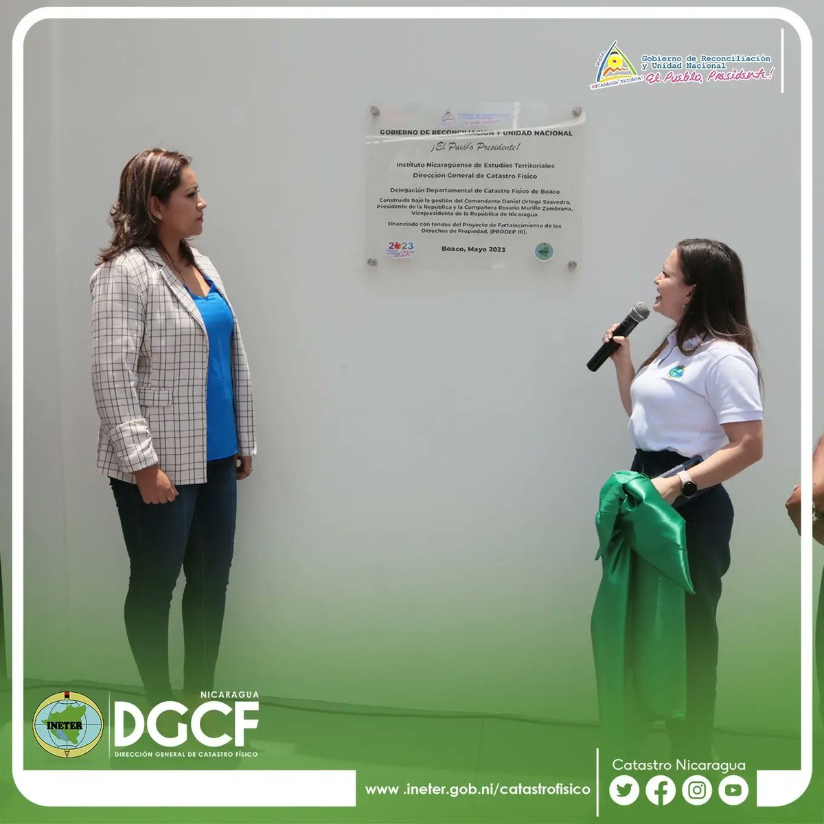 CatastroNi's tweet photo. #Nicaragua 🇳🇮 | ¡Histórico! Hoy, inauguramos la Delegación Departamental de Catastro Físico de Boaco, como parte de los esfuerzos que realiza nuestro GRUN en garantizar la propiedad y dar seguridad jurídica sobre la tenencia de la tierra. #MayoVivaSandino #CatastroNicaragua https://t.co/3rO2A4iJcT
