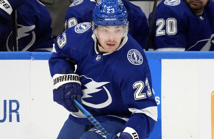 TSN_Sports's tweet photo. The Tampa Bay Lightning have signed forward Mikey Eyssimont to a two-year, one-way, $1.6 million deal.

MORE: https://t.co/OdIonGnC3u https://t.co/liXLHKvSUN