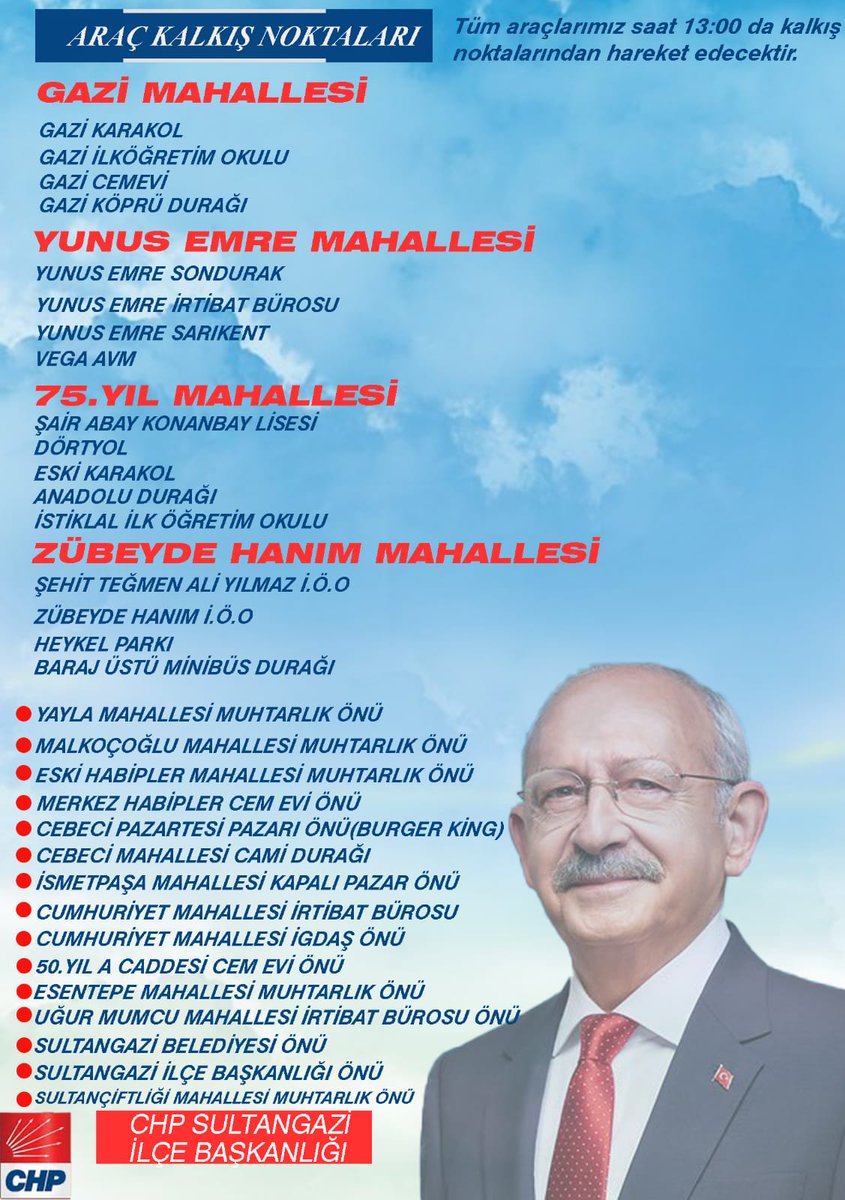 cevometin's tweet photo. HAYDİ SULTANGAZİ MALTEPE’ye GİDİYORUZ.
6 MAYIS CUMARTESİ (YARIN) 
Saat 13.00’da ilçemizden araçlarımız kalkacaktır. 
Tüm halkımız davetlidir.

#SanaSöz https://t.co/Jgso5ORCBA