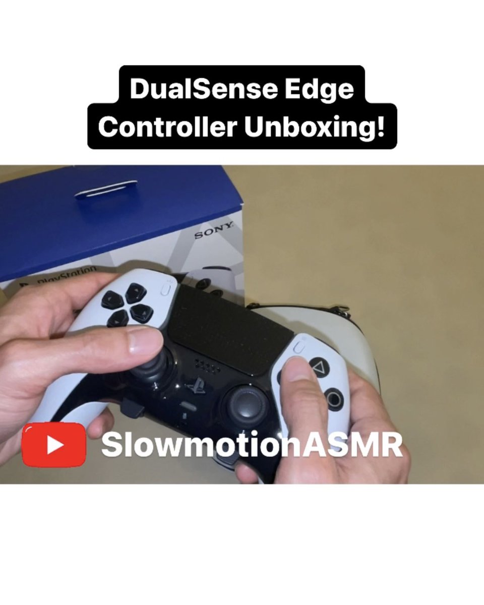 SlowmotionGuard's tweet photo. New DualSense Edge ASMR video now live! https://t.co/fVE4utTqDV https://t.co/9l2kDmUDbz