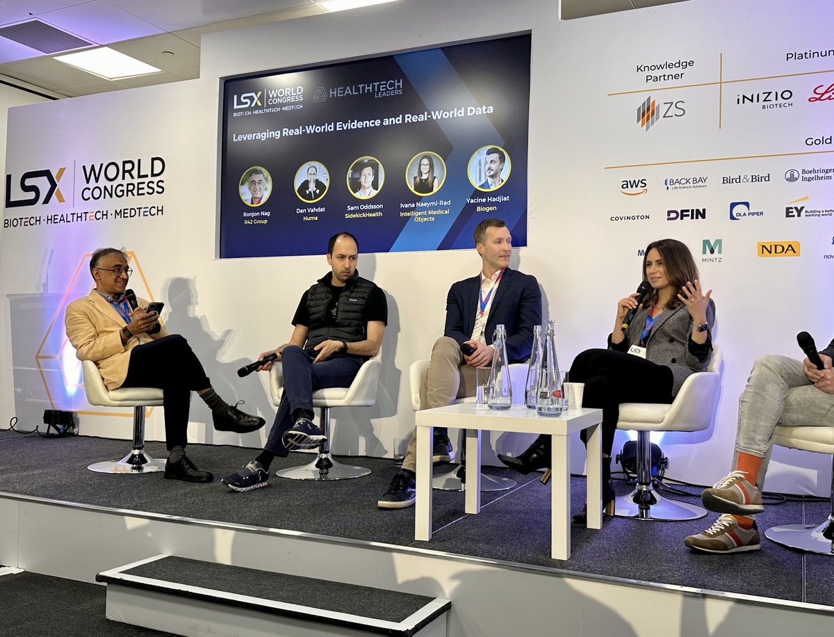 FordHutmanMedia's tweet photo. And just like that, LSX World Congress (@LSXLeaders) is a wrap! Shout out to Ivana Naeymi-Rad, @IMOsolutions who shared her insights on leveraging #realworlddata in the #lifesciences aside other industry leaders. #LSXworld #healthIT https://t.co/GefXvwrn9y